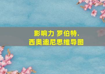 影响力 罗伯特.西奥迪尼思维导图